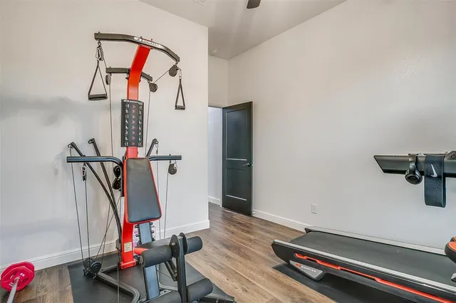 a house with swimming pool in front of it