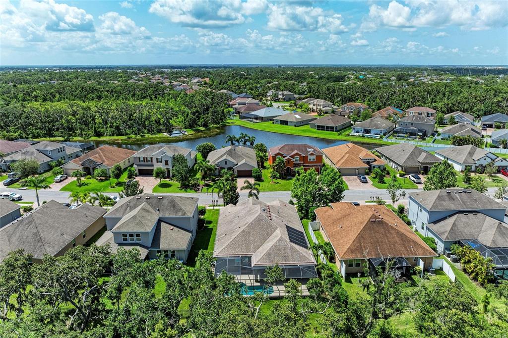 5307 65th Terrace East Ellenton, FL 34222 - Photo 46 of 47 an aerial view of a house with a garden