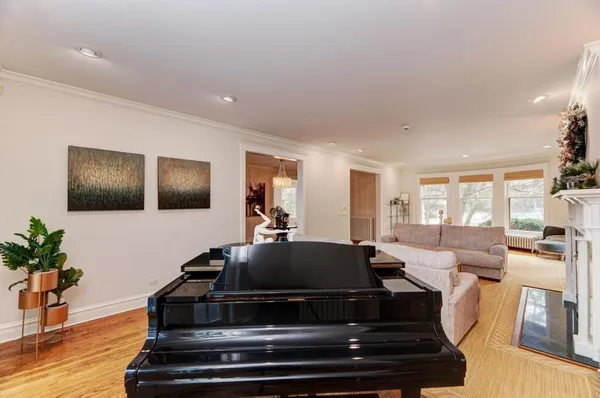 a view of cabinets and wooden floor