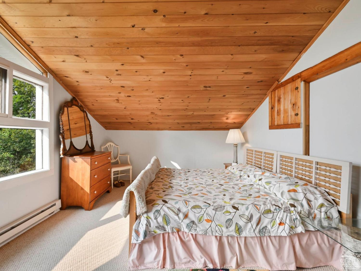 157 Horseshoe Road Conesville, NY 12076 - Photo 20 of 48 a bedroom with a bed and wooden floor