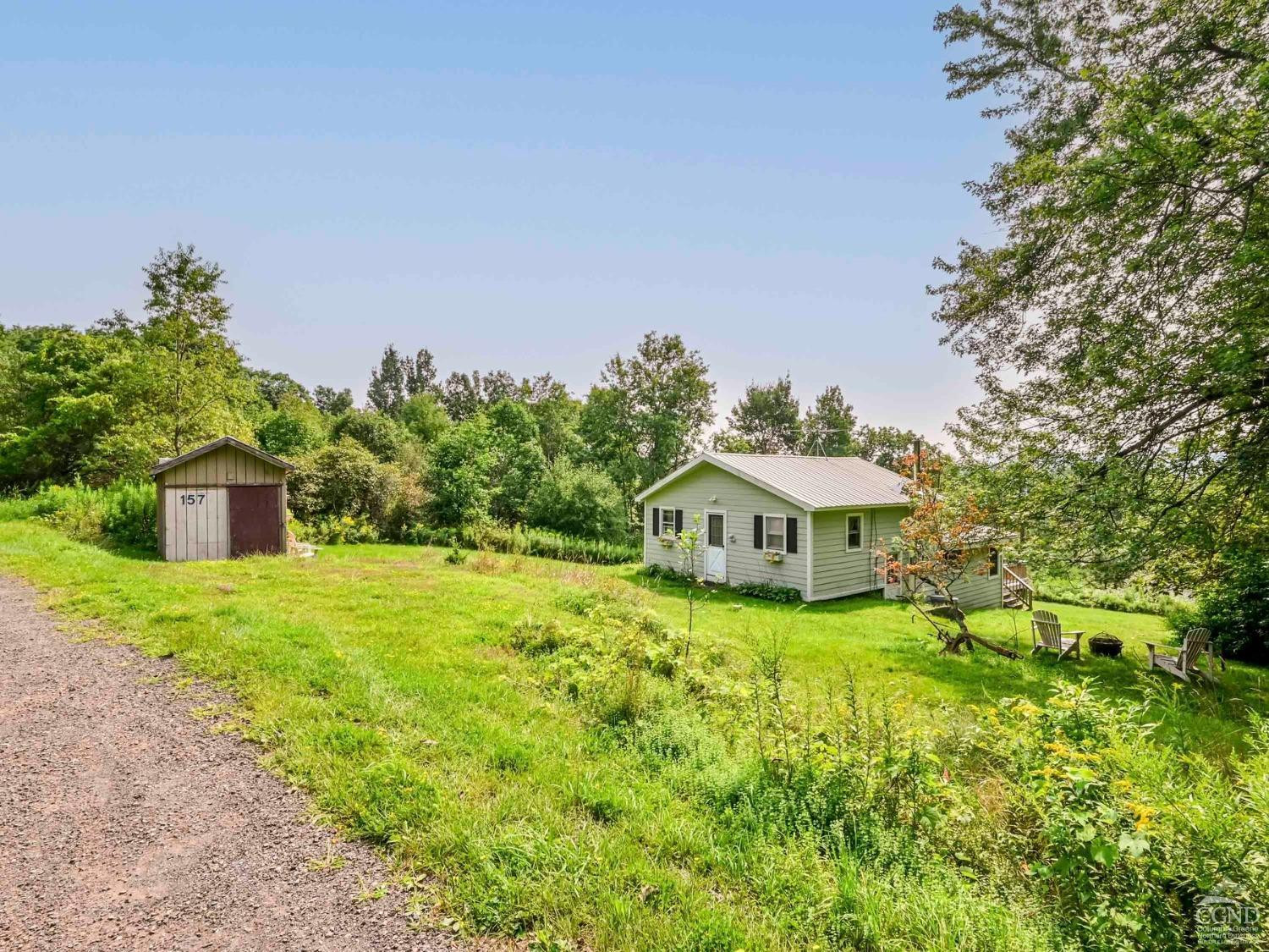 157 Horseshoe Road Conesville, NY 12076 - Photo 40 of 48 a front view of a house with a yard and trees