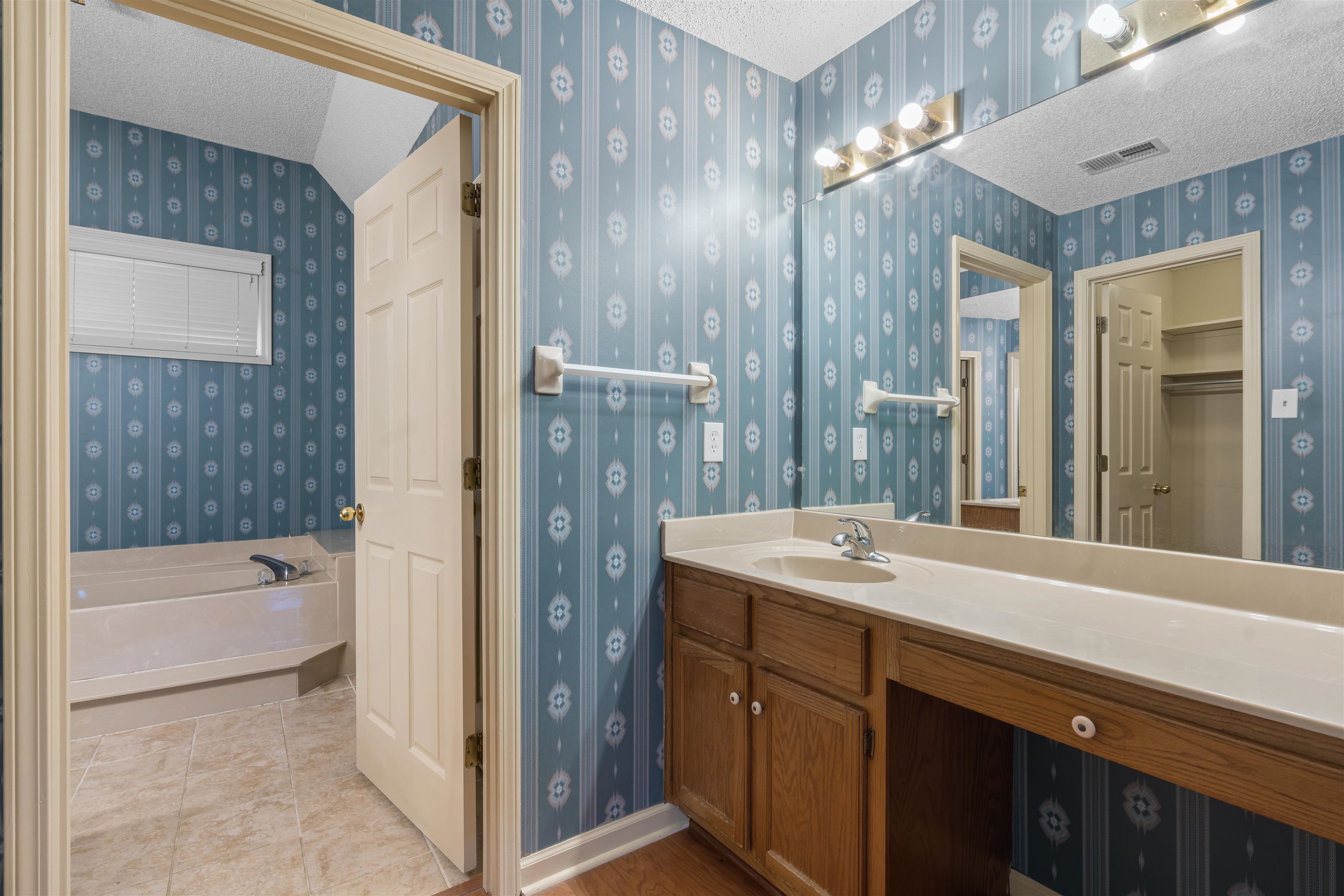 9403 Shadow Ridge Cove Cordova, TN 38016 - Photo 11 of 21 a bathroom with a sink and a mirror