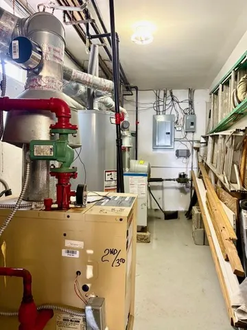 a view of a room with storage and utility