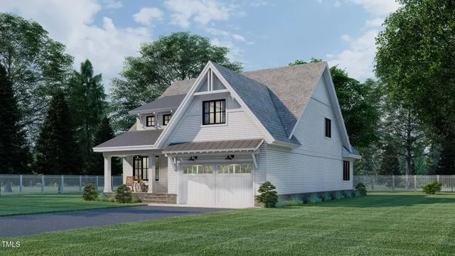 a aerial view of a house