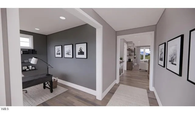 a view of a livingroom with a furniture
