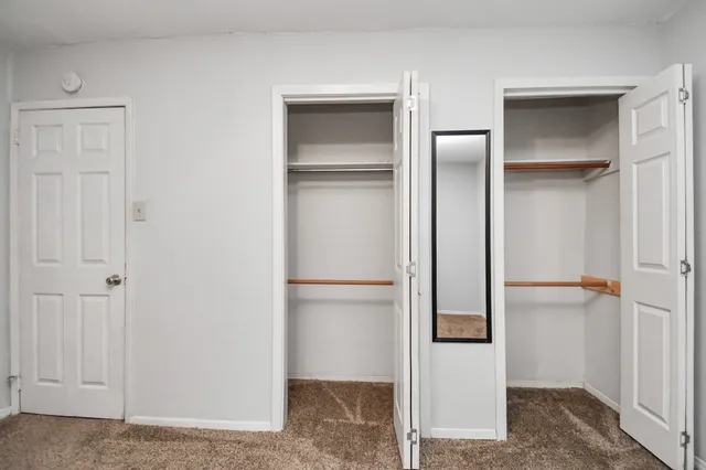 a view of a room with closet