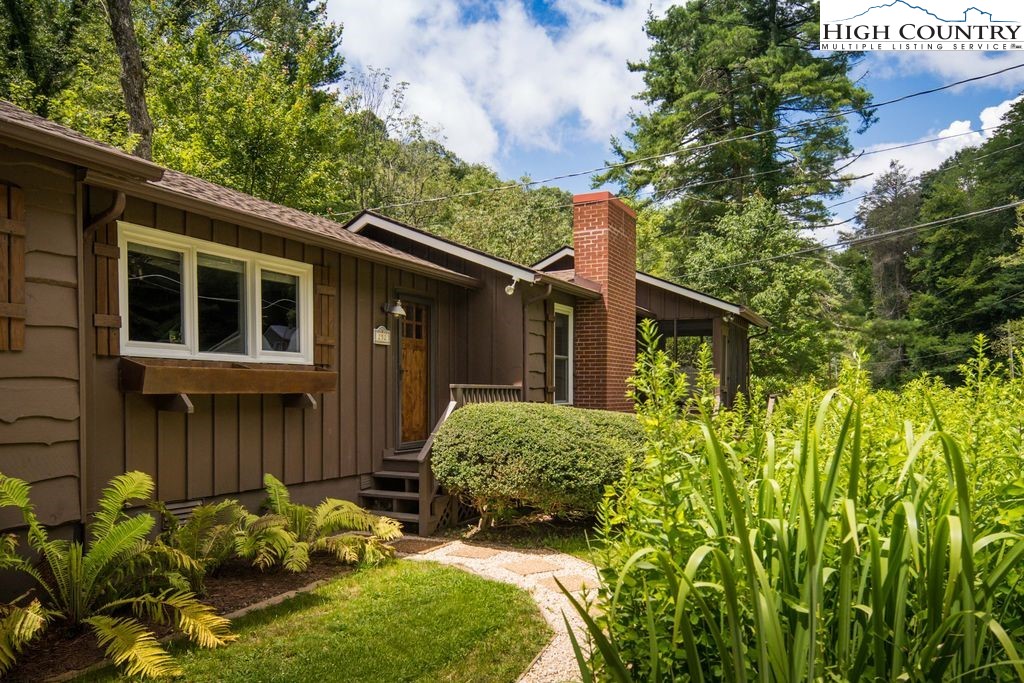 252 Goshen Creek Lane Boone, NC 28607 - Photo 24 of 31 a view of a backyard with plants