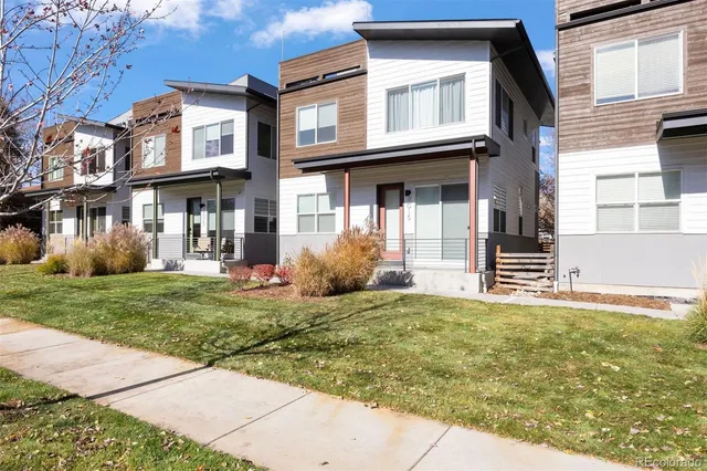 a house view with a garden space