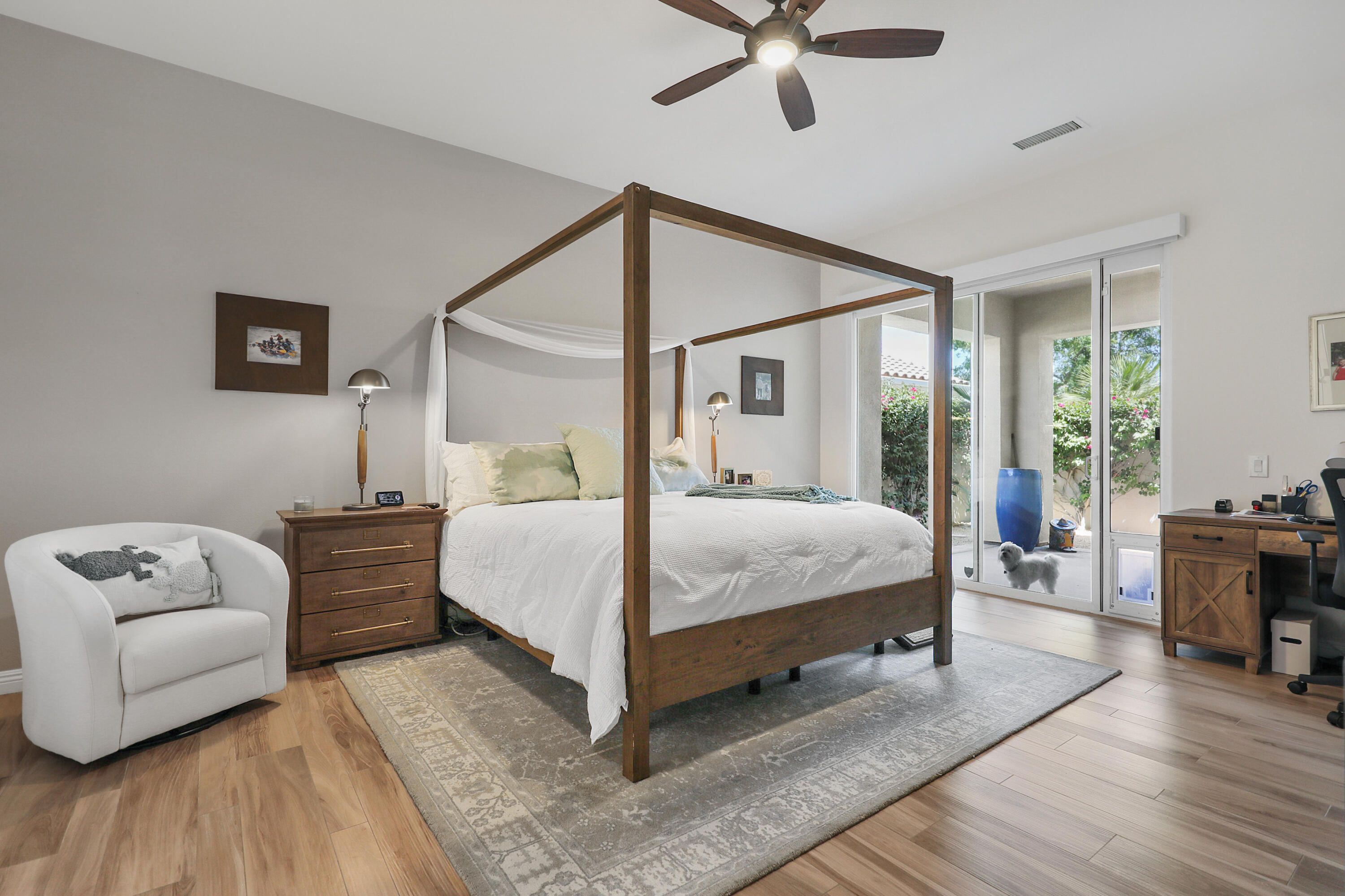 80345 Camarillo Way La Quinta, CA 92253 - Photo 16 of 40 a bedroom with a bed couch and a window