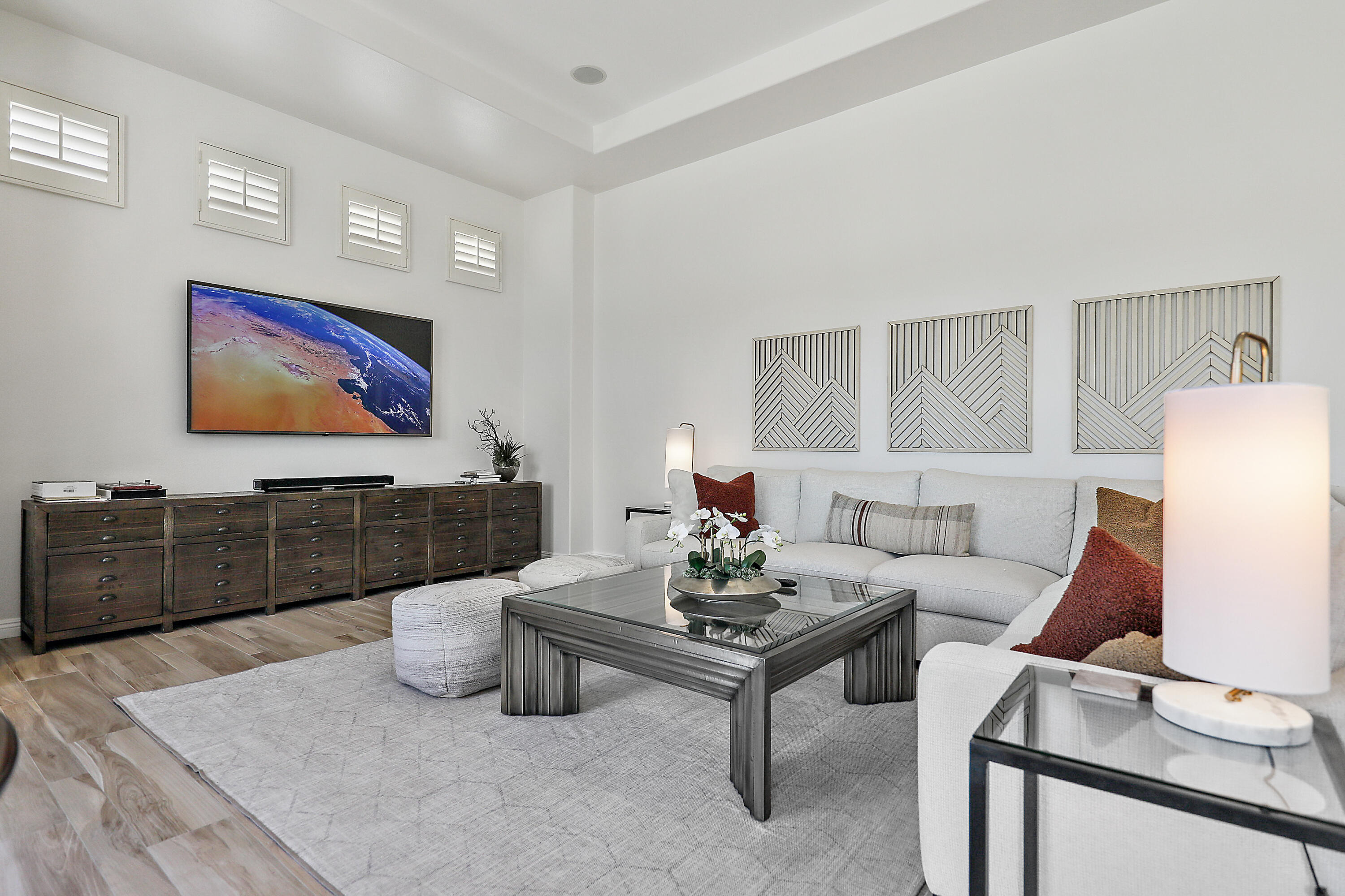 80345 Camarillo Way La Quinta, CA 92253 - Photo 8 of 40 a living room with furniture and a flat screen tv