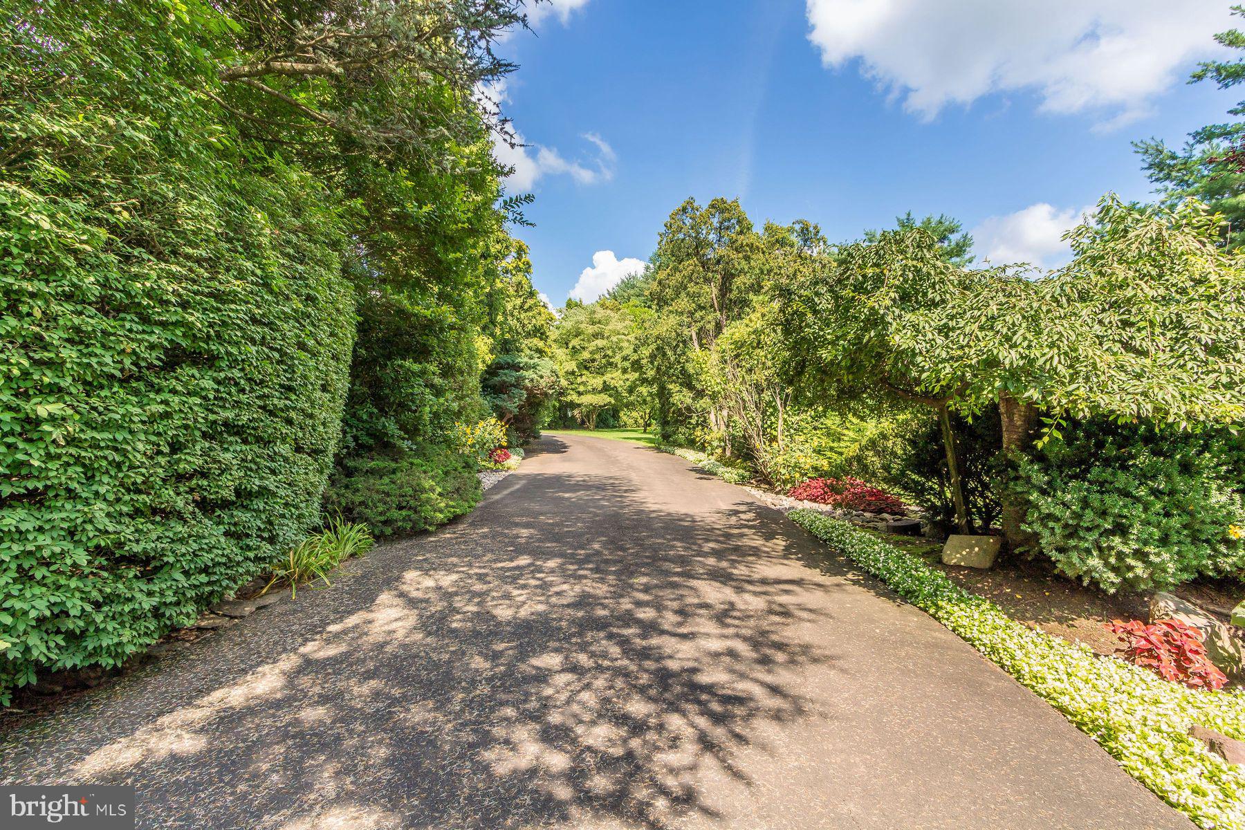 1035 Wright Drive Huntingdon Valley, PA 19006 - Photo 3 of 50 a view of a yard with plants and a bench