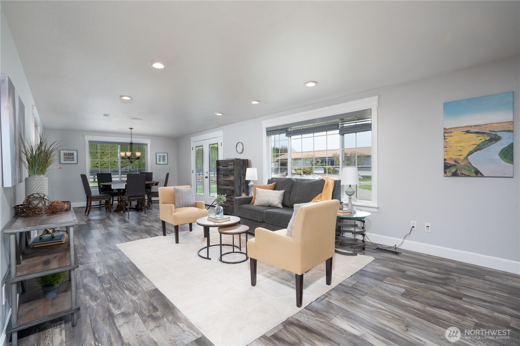 30815 Webster Road East Eatonville, WA 98328 - Photo 5 of 40 a living room with furniture and a wooden floor
