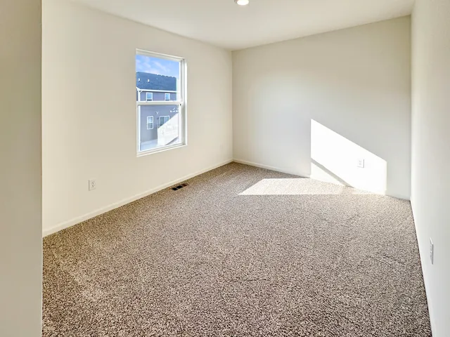 a view of an empty room