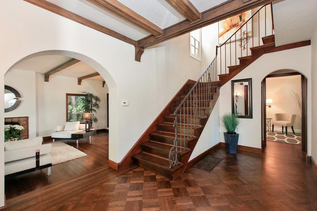 973 Baileyana Road Hillsborough, CA 94010 - Photo 7 of 35 a view of entryway and hall with wooden floor