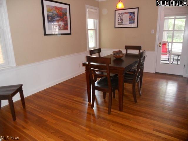 2441 Channing Road Cleveland, OH 44118 - Photo 3 of 16 Formal Dining Room with Gleaming Hardwood, Floors, Newer Windows and Door Leading to Sun Room