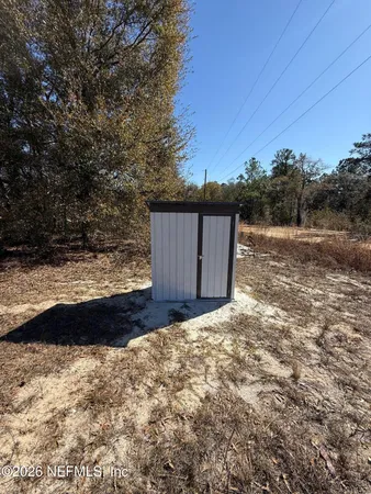 a backyard of a house