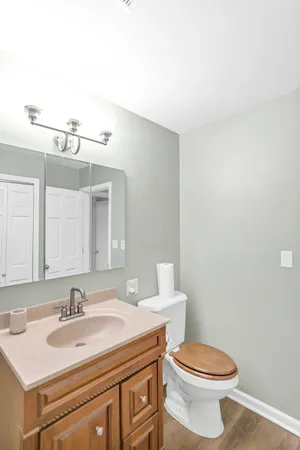 a bathroom with a sink and a toilet