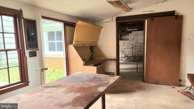 a view of a room with window