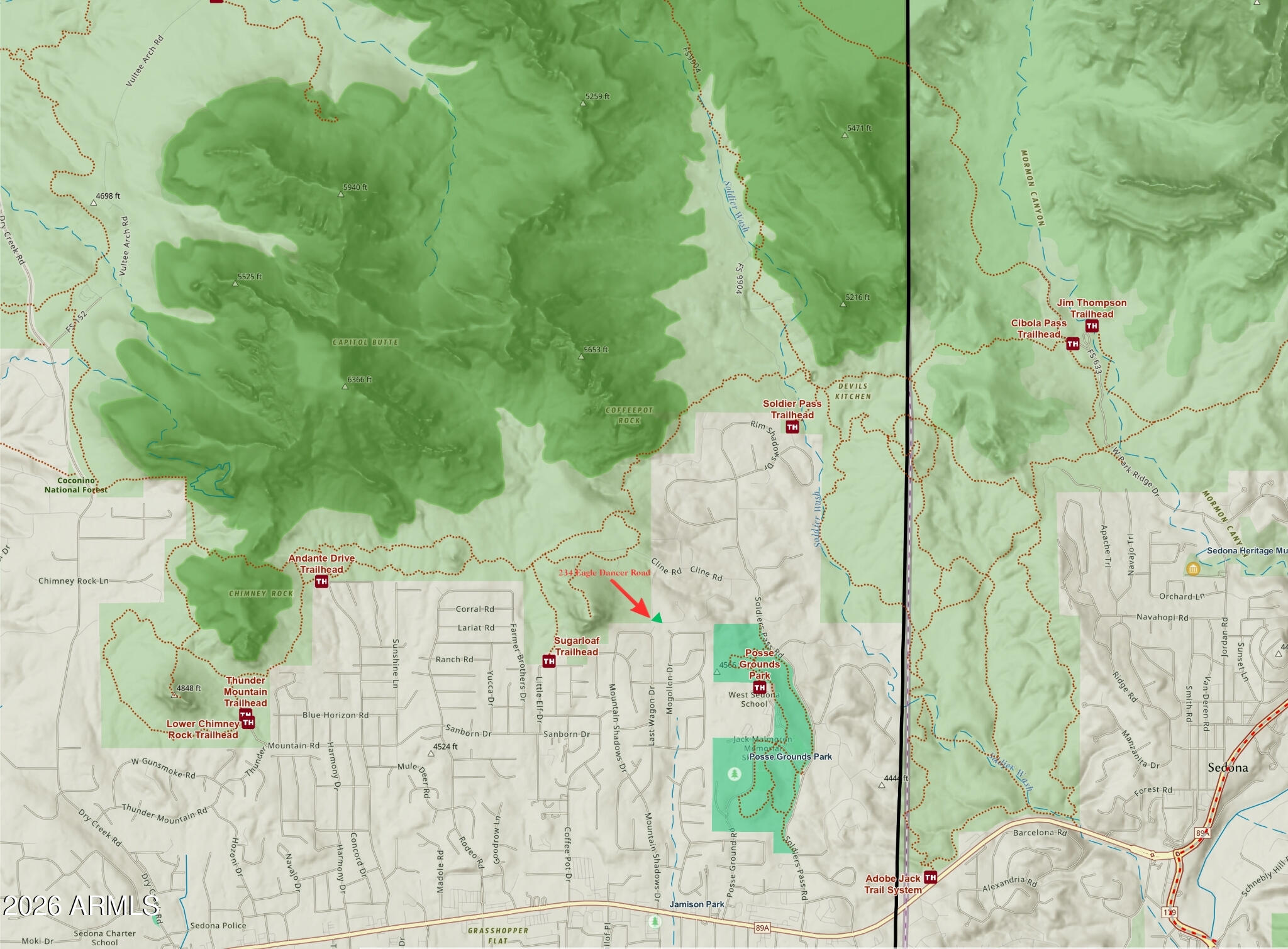 234 Eagle Dancer Road, Unit 1 Sedona, AZ 86336 - Photo 21 of 22 234 Eagle Dancer Roadphoto with arrow