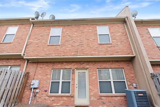 a front view of a building