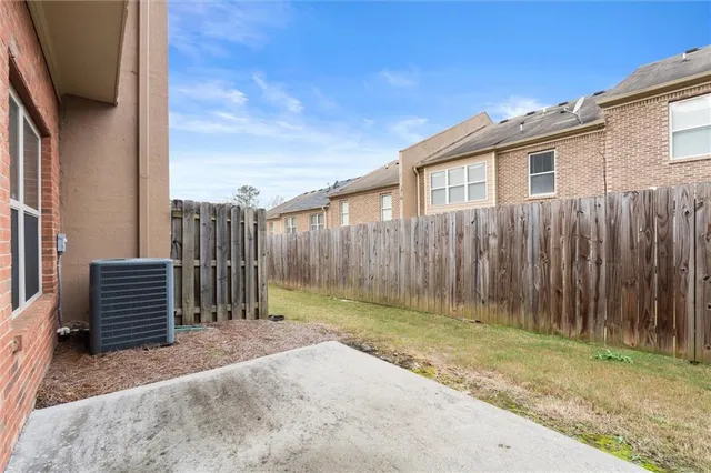 a backyard of a house