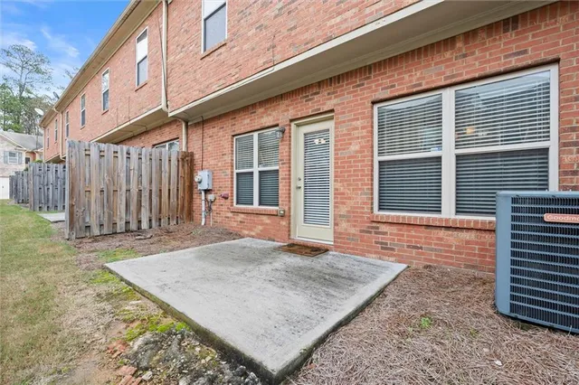 a view of a house with a door