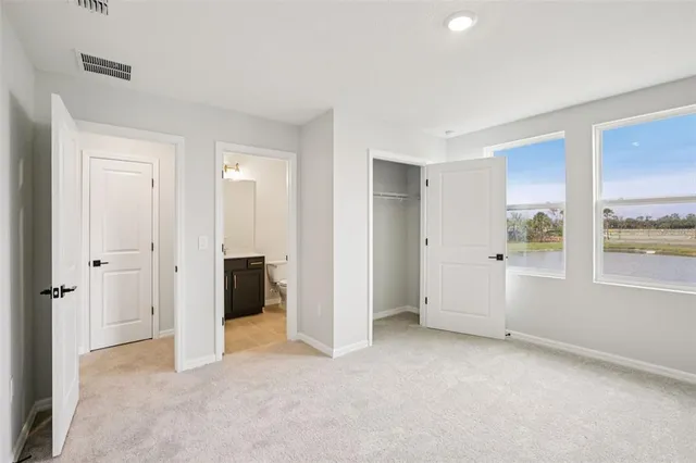 a view of a room with an empty space