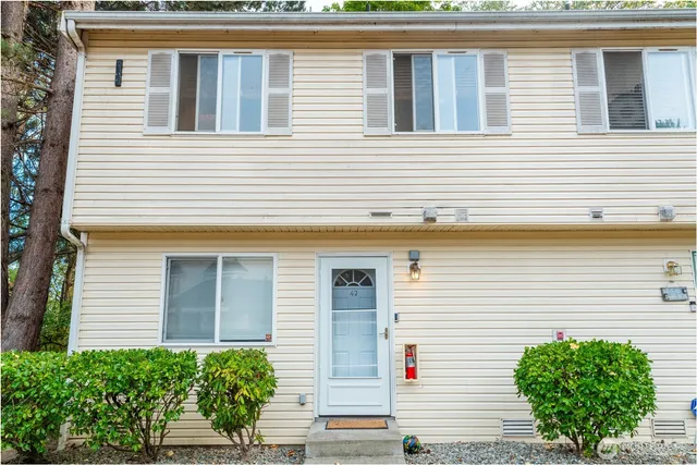 a view of a house with a window
