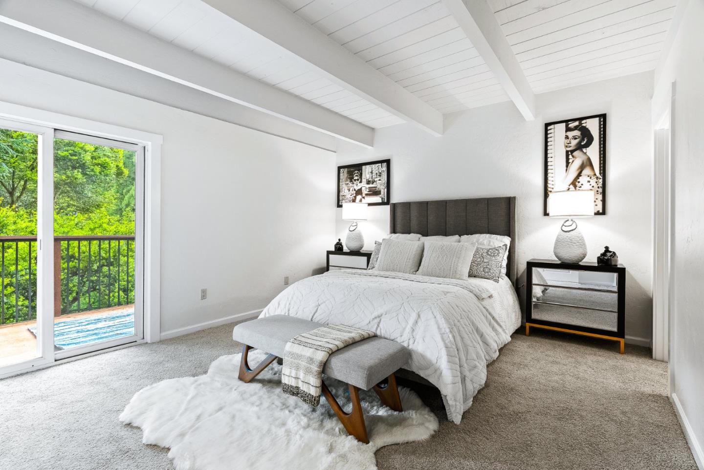 140 Baker Road Aptos, CA 95003 - Photo 9 of 20 a bedroom with a bed and a large window