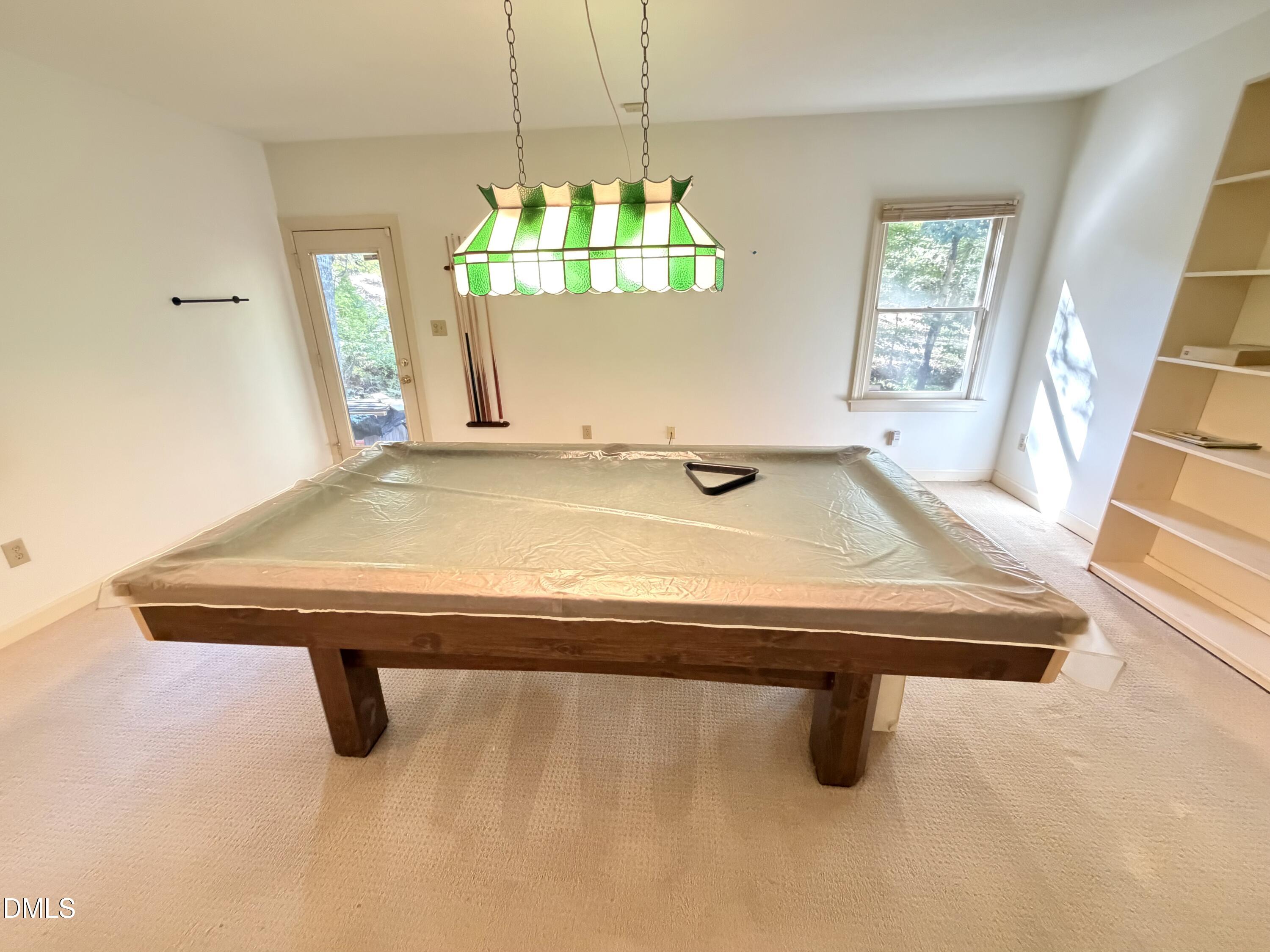 4907 Fortunes Ridge Drive Durham, NC 27713 - Photo 30 of 43 a room with pool table and windows