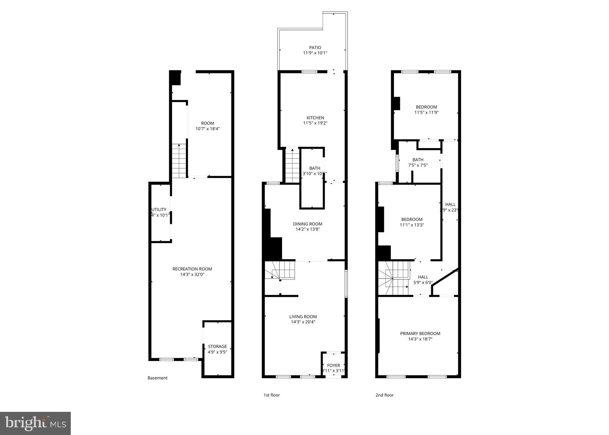 2022 West Fayette Street Baltimore, MD 21223 - Photo 31 of 31 Floor Plan