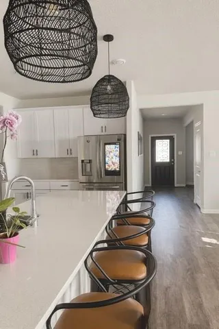 a room with furniture and window