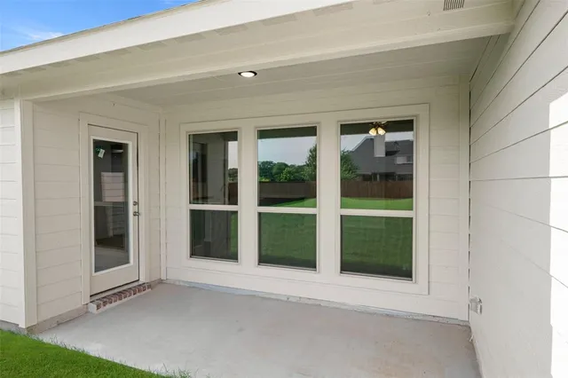 a view of front door