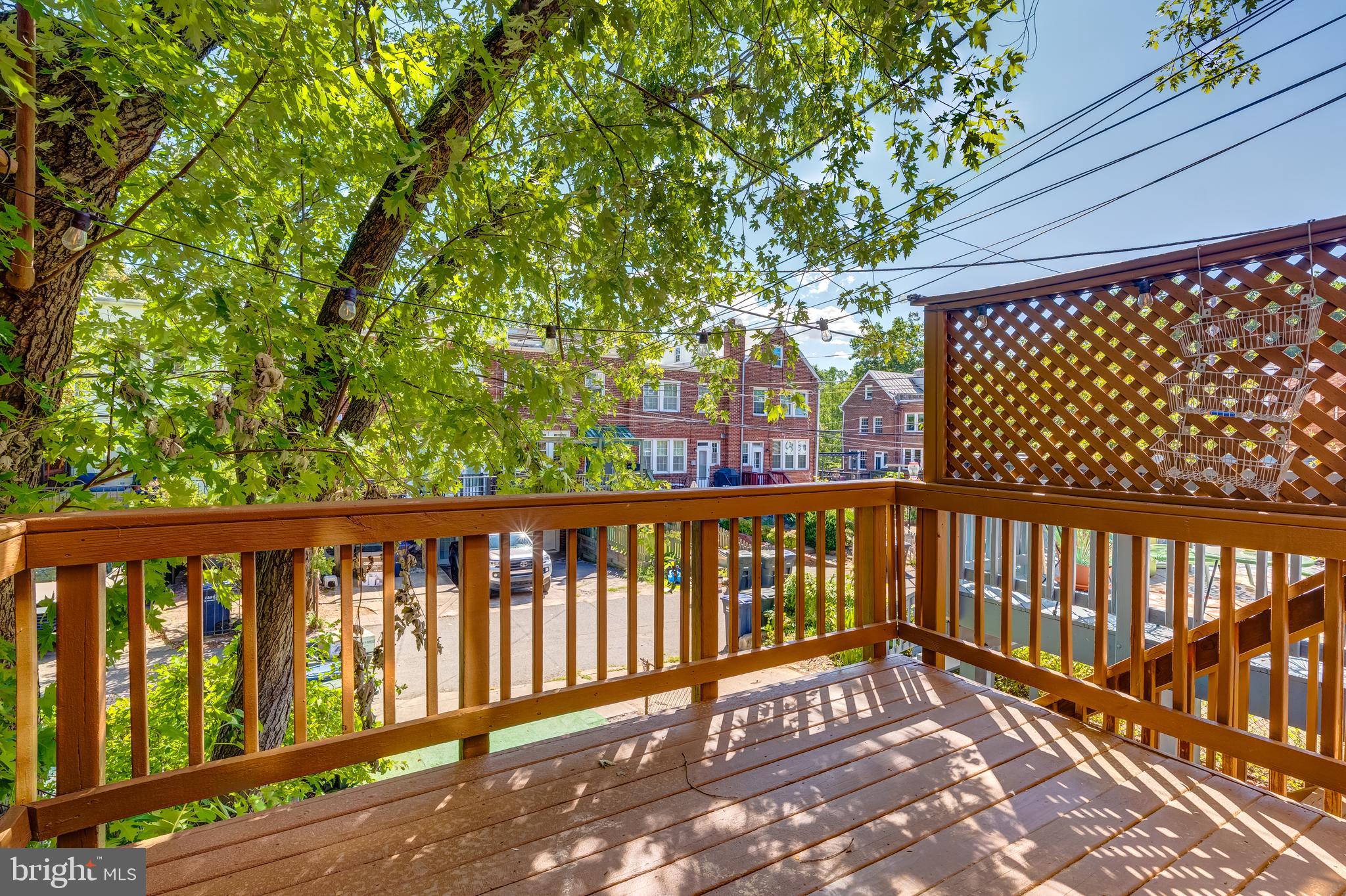 2217 39th Place Northwest Washington, DC 20007 - Photo 22 of 28 a view of wooden balcony