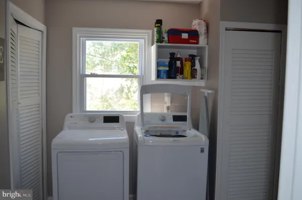 a room with storage and utility