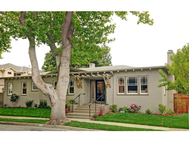 100 Stanley Road Burlingame, CA 94010 - Photo 1 of 14 a front view of a house with a tree