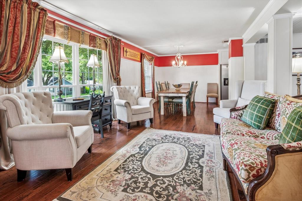13429 Spring Grove Avenue Dallas, TX 75240 - Photo 5 of 25 a living room with furniture and a large window