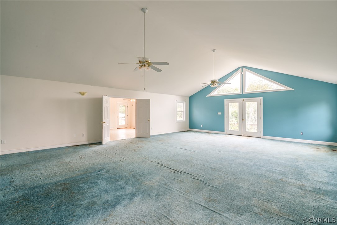 708 Buckner Road Bumpass, VA 23024 - Photo 26 of 40 a view of a room with windows and ceiling fan