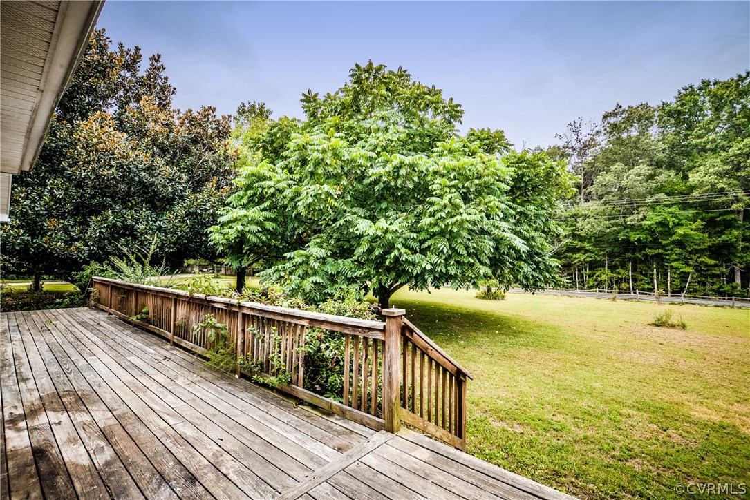 708 Buckner Road Bumpass, VA 23024 - Photo 35 of 40 a view of a balcony with lake