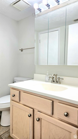 8732 Fairoaks Circle Sandy, UT 84070 - Photo 11 of 18 Bathroom featuring vanity and a textured ceiling