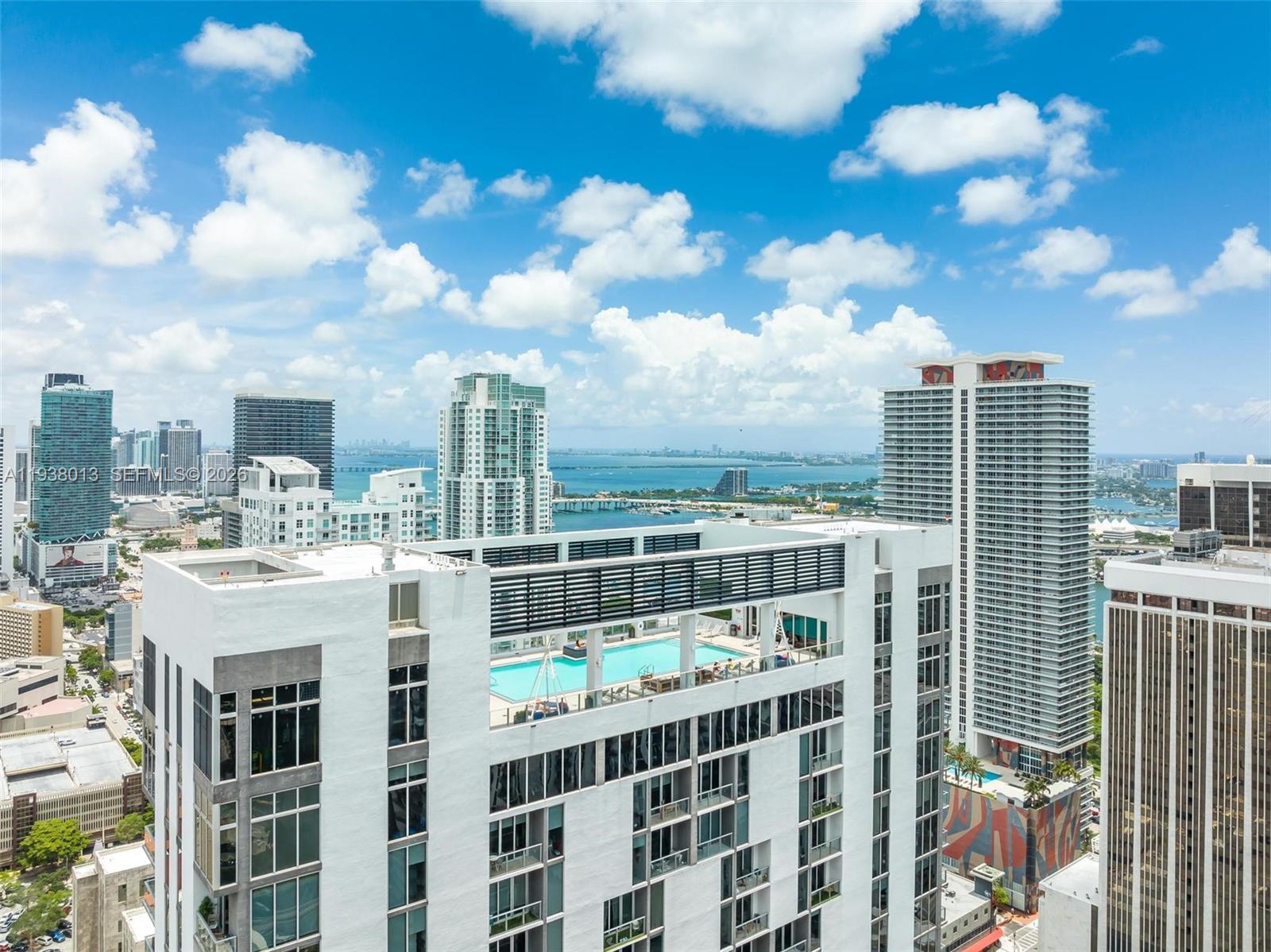 151 Southeast 1st Street, Unit 3103 Miami, FL 33131 - Photo 47 of 51 a view of city with tall buildings
