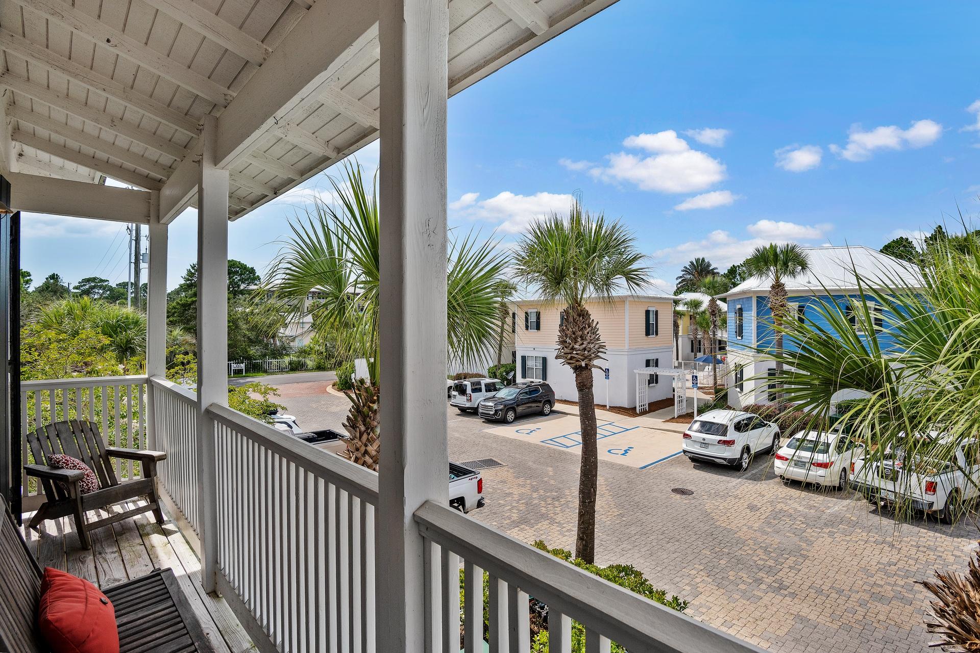 198 Somerset Bridge Road, Unit 155 Santa Rosa Beach, FL 32459 - Photo 20 of 22 a view of a balcony with potted plants