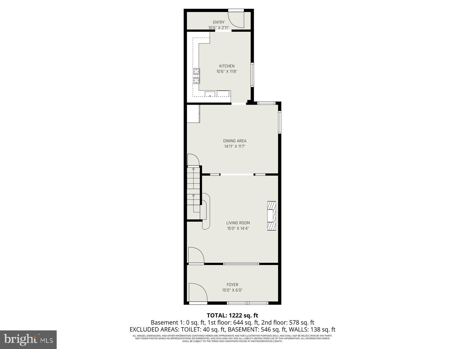 14 South Ruby Street Philadelphia, PA 19139 - Photo 26 of 28 a picture of a floor plan