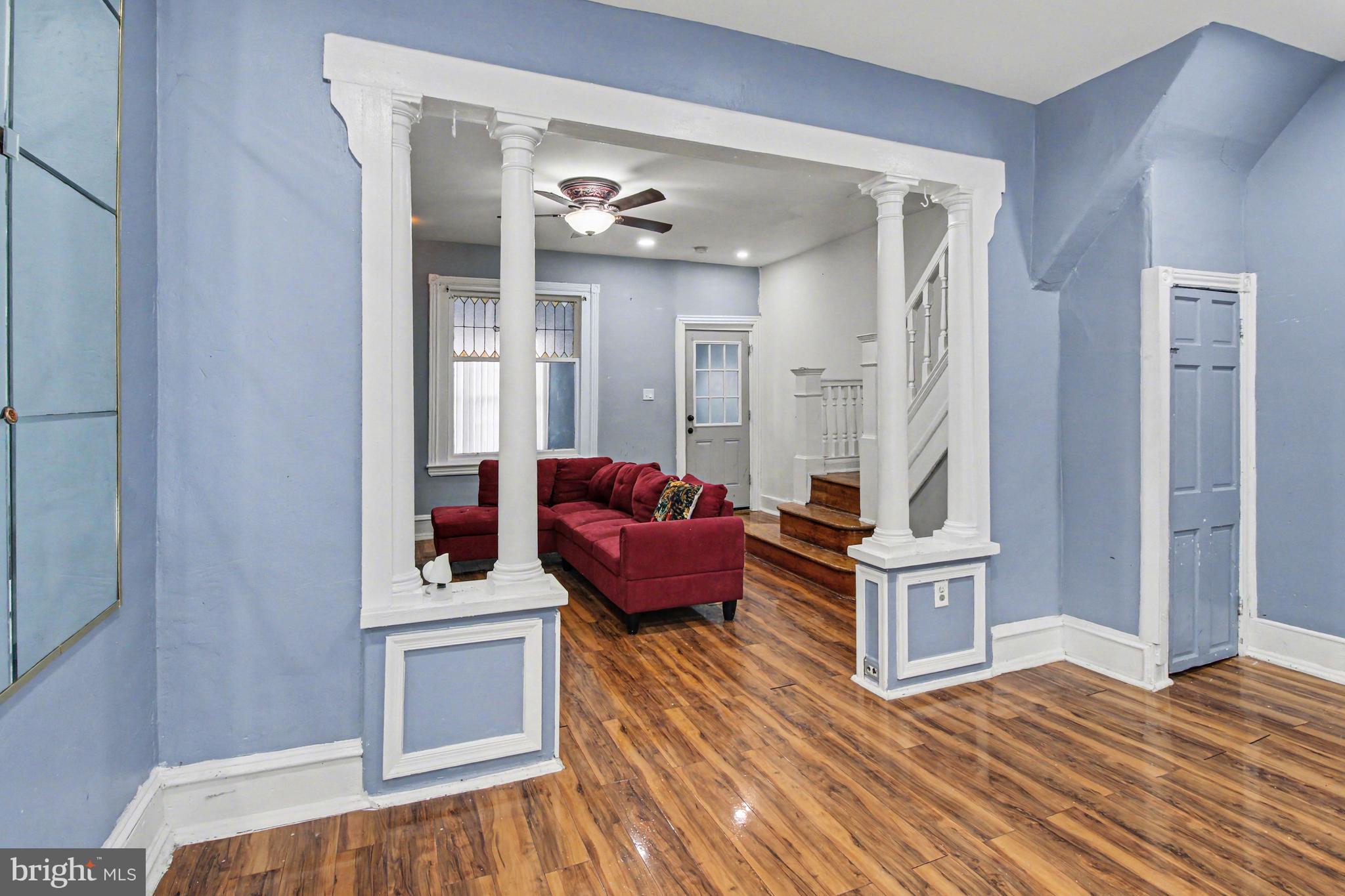 14 South Ruby Street Philadelphia, PA 19139 - Photo 8 of 28 a living room with furniture and wooden floor