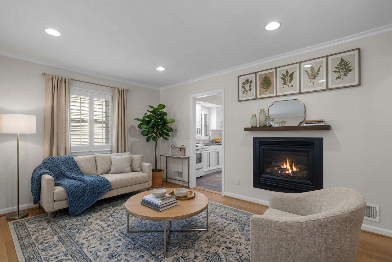 513 Park Road Rockville, MD 20850 - Photo 7 of 43 Virtually Staged Living Room
