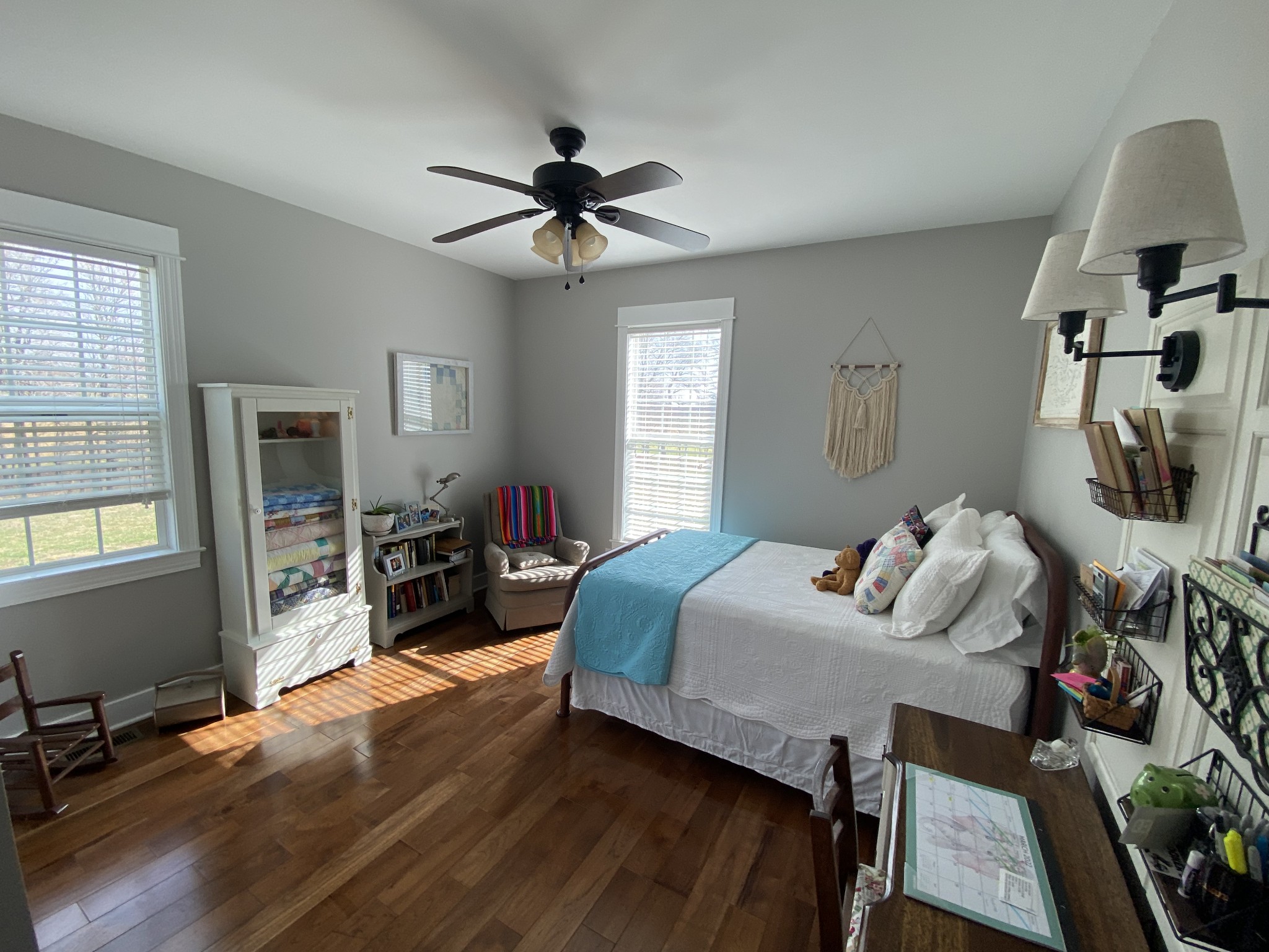 445 Moore Link Road Portland, TN 37148 - Photo 16 of 30 a bedroom with a bed and wooden floor