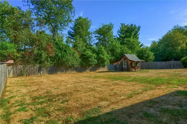 a house view with a outdoor space