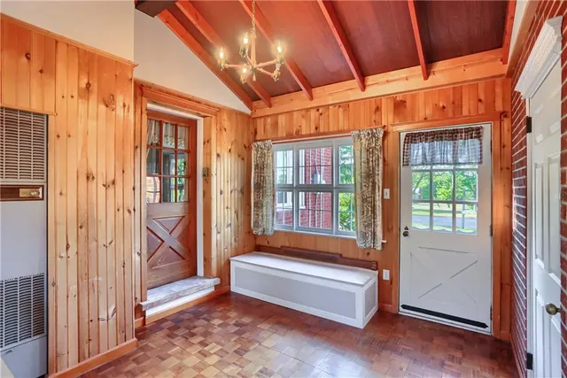 a backyard of a house