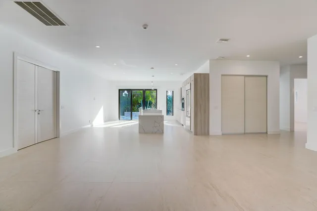 a view of a livingroom with a staircase