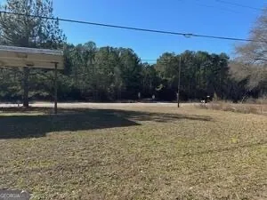 a view of a road with a snow on the road